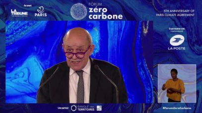 #ParisZeroCarbone – SESSION 8 – Keynote : Jean-Yves LE DRIAN, Ministre